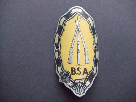BSA brommer, motor balhoofdplaatje 1